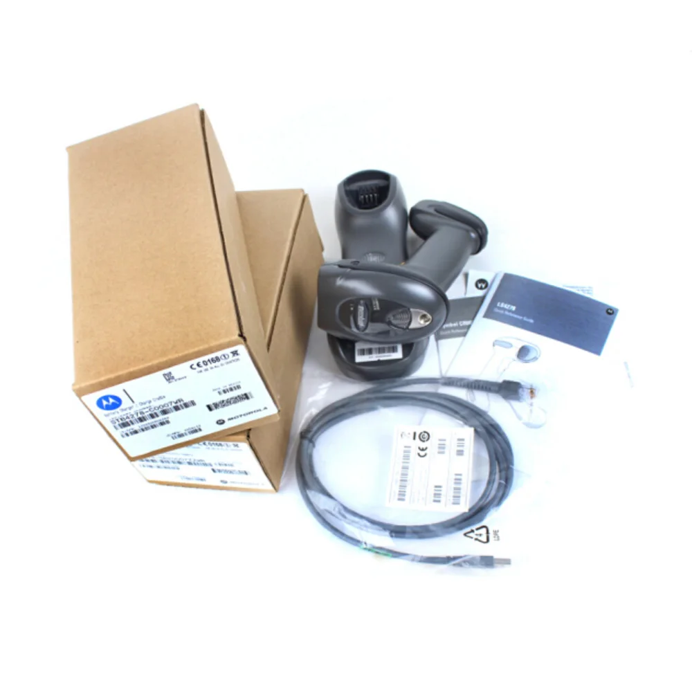 

Wireless Cordless Barcode Reader Scanner BlueTooth Grey for Motorola Symbol LS4278