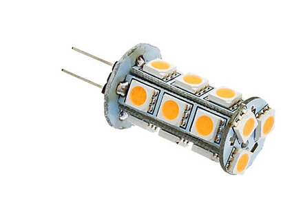 10 XGU4 G4 GY5.3 3 Вт 18x5050SMD 180-220LM 3000K теплый белый светильник светодиодный Кукуруза лампы(12 V), новое поступление