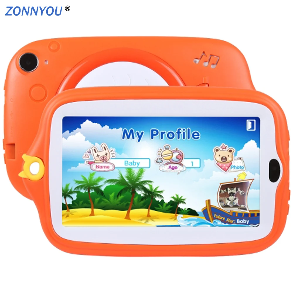 

7.0 inch Kids Tablet PC Android4.4 Quad Core 512MB/8GB Wi-Fi Tablet Baby Games Designed for Children With Gift Box
