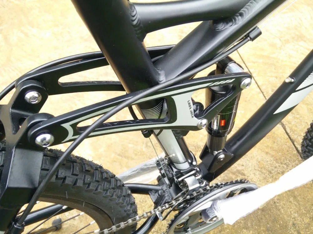 Flash Deal Kalosse Full suspension , Soft-tail  Bicicleta mountain bike 26, 24/27 speed ,2017 new cycling bicicleta mountain bicycle 9