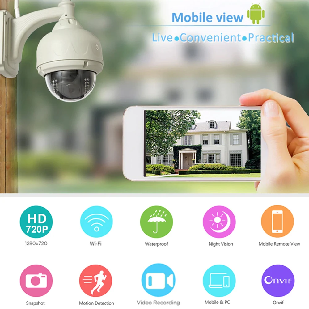 SRICAM Wifi IP Camera SP015 High Quality 720P H.264 Wireless ONVIF IR Night Vision Motion Detection Outdoor Security Cam camera : image SRICAM Wifi IP Camera SP015 High Quality 720P H.264 Wireless ONVIF IR Night Vision Motion Detection Outdoor Security Cam camera