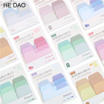 

Simple Style Gradient Color Self-Adhesive N Times Indexes Memo Pad Sticky Notes Post It Bookmark School Office Stationery Supply