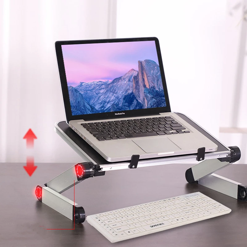 Table Stand Laptop Stand Ergonomic Notebook 360 Degree Rotation Portable Folding Desk Bed Holder For Macbook Lenovo Dell Acer (4)