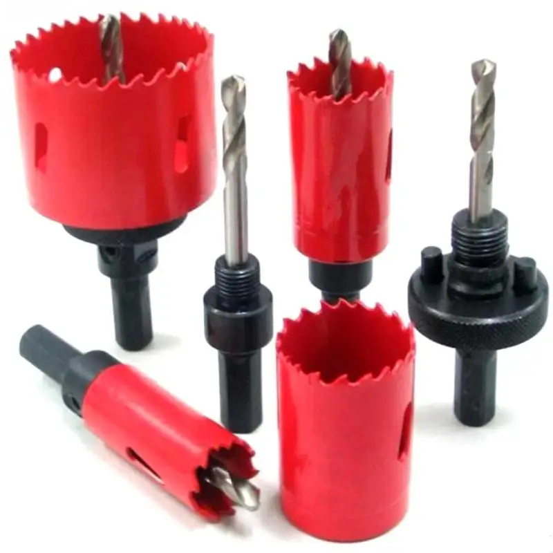 

M42 Drilling Hole Saw Cutting Kit Opener Drill Bit Cutter Holesaw for Aluminum Iron Stainless Steel Plate Metal Plate 9 Sizes