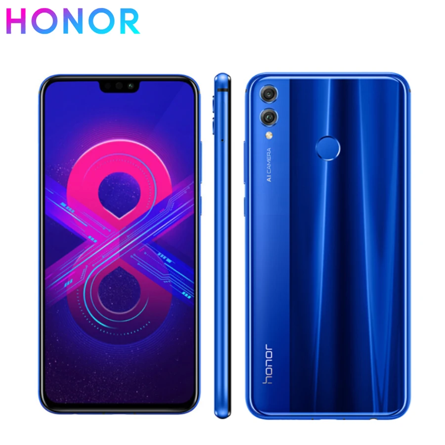 Новый мобильный телефон honor 8x 6 5 дюйма 4 Гб ОЗУ 128 ПЗУ Android 8 1 Восьмиядерный