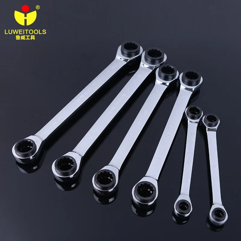 

LUWEI 1pc* Ratchet Wrench Socket 4 sizes in 1 Multifunctional Universal Ratcheting 8~24mm