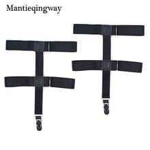 Mantieqingway Модные женские рубашки держатели водоотталкивающий ремень для дам черная рубашка Подтяжки Эластичный Пояс