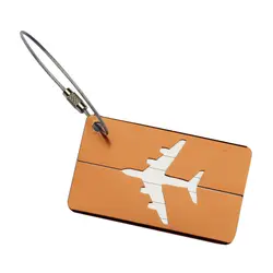 Металлический бирки для дорожной сумки багажная бирка интернат креативная карта самолет бирки для багажа, Чемодана ID адрес Имя тег