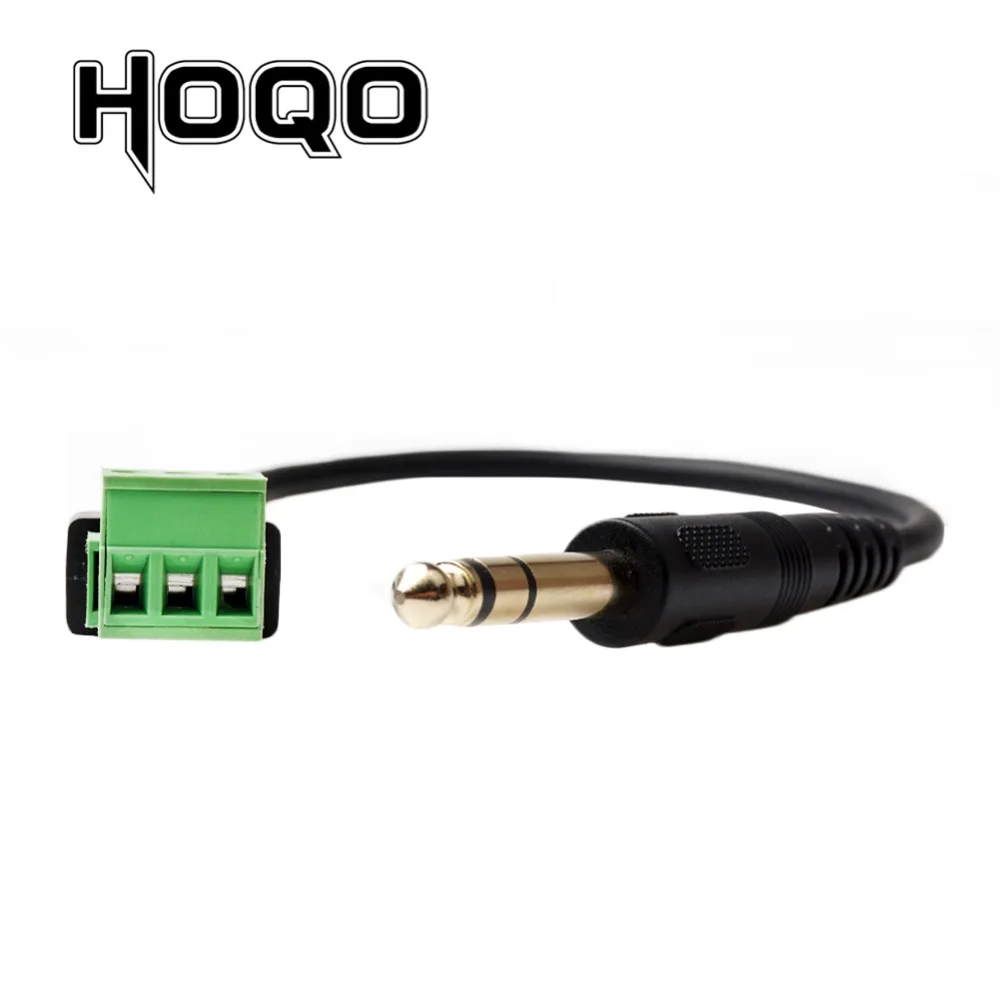 3 полюсный 6 35 мм jack Male до Pin винтовой разъем с щит аудио для винт переходник