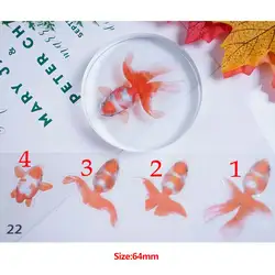 5 листов Золотая рыбка 3D форма фотополимерные наклейки Наклейка пейзаж декоративные поделки материал бижутерия для декорирования