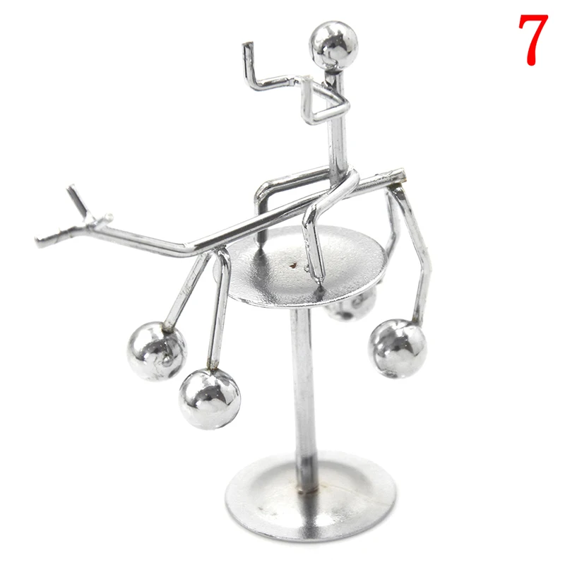Маятник настольная игрушка металлический декор украшения дома аксессуары Колыбель New Balance для мужчин Железный человек мяч ремесла стакан - Цвет: N7