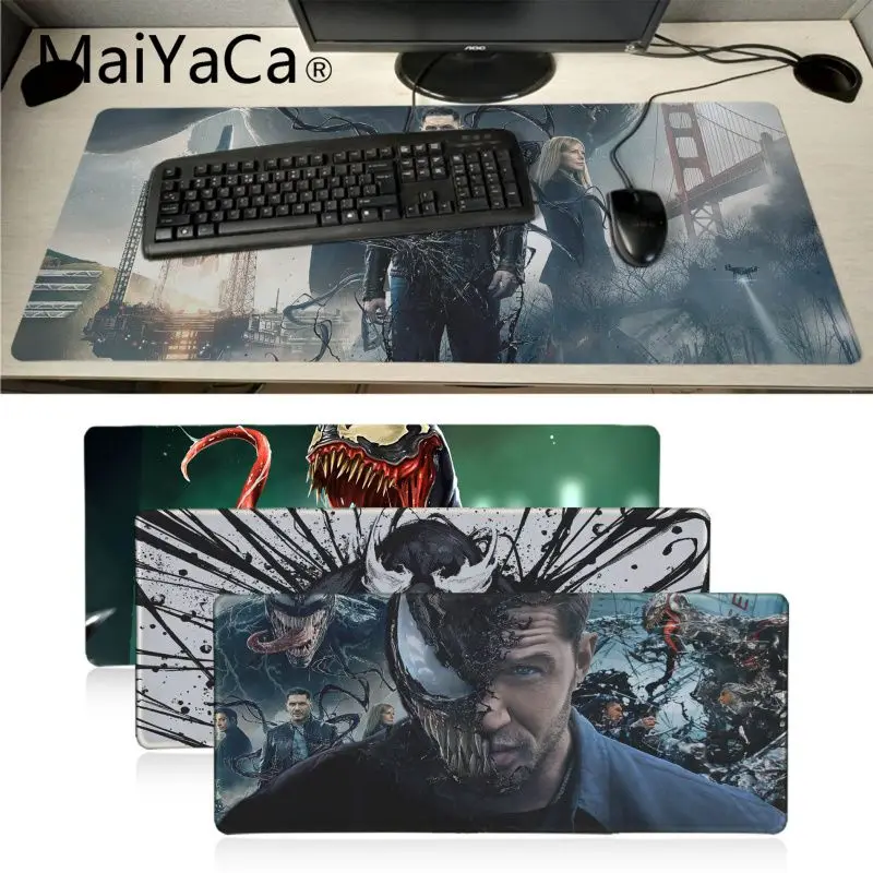 

MaiYaCa Simple Design Venom 2018 Film Large Mouse pad PC Computer mat gaming Mousepad Mice mat Precision Lock alfombrilla xxl
