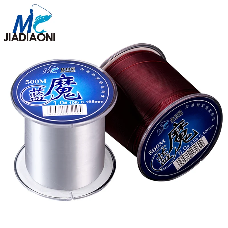 JIADIAONI 500 متر النايلون يطير خط الصيد سوبر قوي اليابان الصيد خط الكارب الصيد اكسسوارات