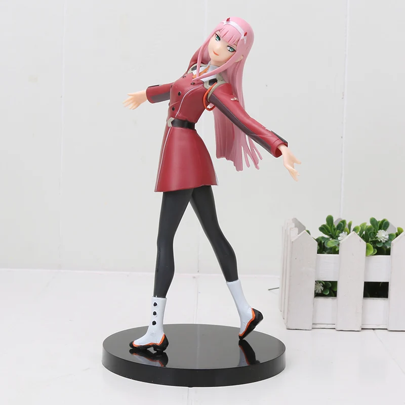 Аниме DARLING in the FRANXX Figure Zero Two 02 ПВХ Фигурки Коллекционная модель игрушки телефон Веревка шейный ремень - Цвет: Белый