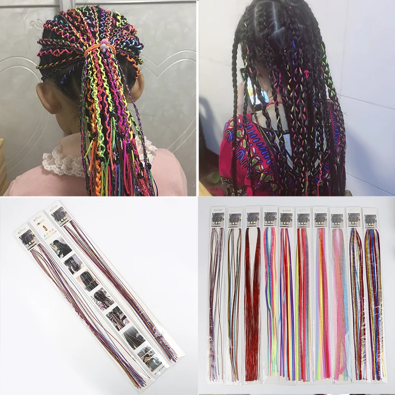 

Rainbow Color Girl Hair Accessories Ponytail Holder Scrunchies Long Elastic Hair Bands Rubber Rope Headdress Headbands Hairbands