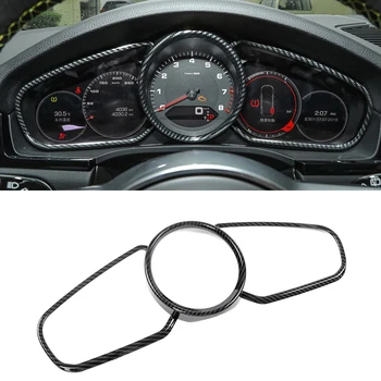 

Interior Dashboard Instrument Display Cover Trim ABS 3pcs For Porsche Cayenne 2018 2019 (Only Fit For European Car Model)