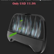 4 в 1 мобильный телефон охлаждающий вентилятор с водяным охлаждением игровой геймпад держатель подставка 1500 мАч Внешний аккумулятор вентилятор радиатора для 4-6 дюймов смартфон