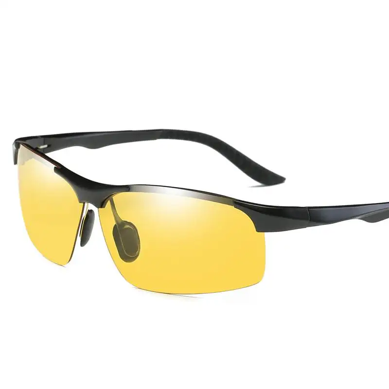 Поляризованный фотохромный солнцезащитные очки ночного видения вождения полуоправы солнцезащитные очки Рыбалка Спорт на открытом