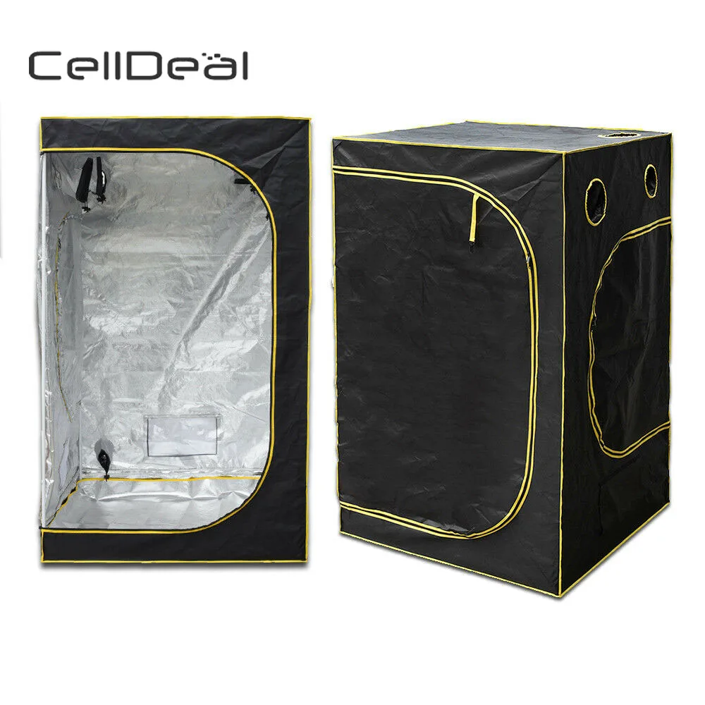

Hydroponic Water-Resistant Grow Tent with Removable Floor Tray Aluminum Foil