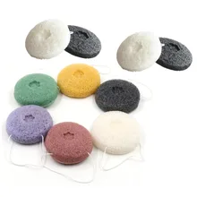 10 шт. аморфофаллус коньяк губка натуральный аморфофаллюс коньяк Конняку Лицевая ГУБКА для очищения лица Очищение косметический спонж Красочный Макияж Красота инструменты