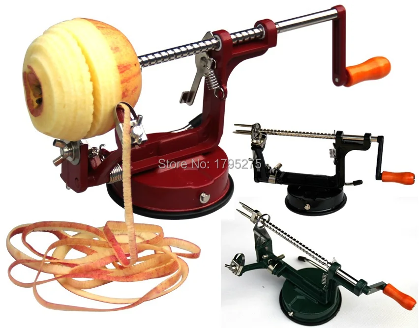 2016 Brand New 1pcs 3in1 Fruit Tools Apple Slinky Machine Peeler Fruit