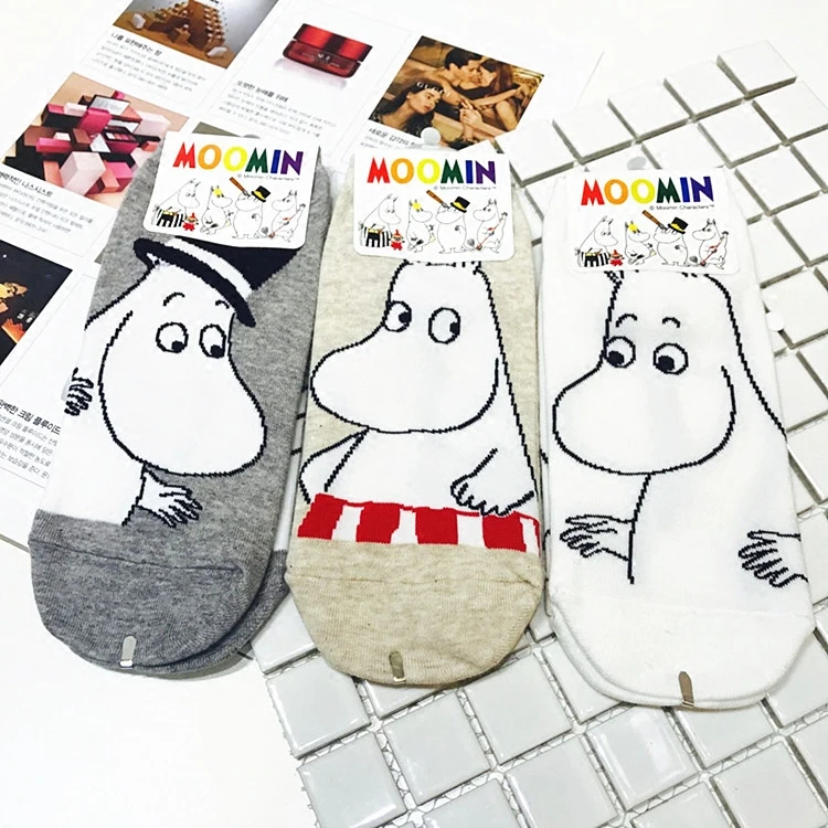 Носки с героями мультфильмов Moomin долина модные классические забавные носки Medias