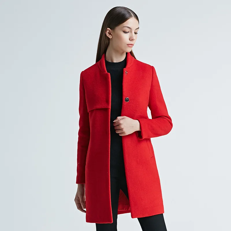 Bootyjeans высококачественное пальто осенне зимнее женское в европейском стиле с