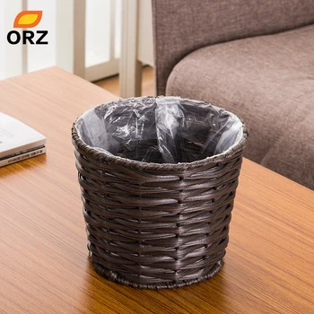

ORZ Storage Basket Large Plastic Flower Pots Decorative Planters Holder Office Decoration Organizer Waste Bin Home Organizer