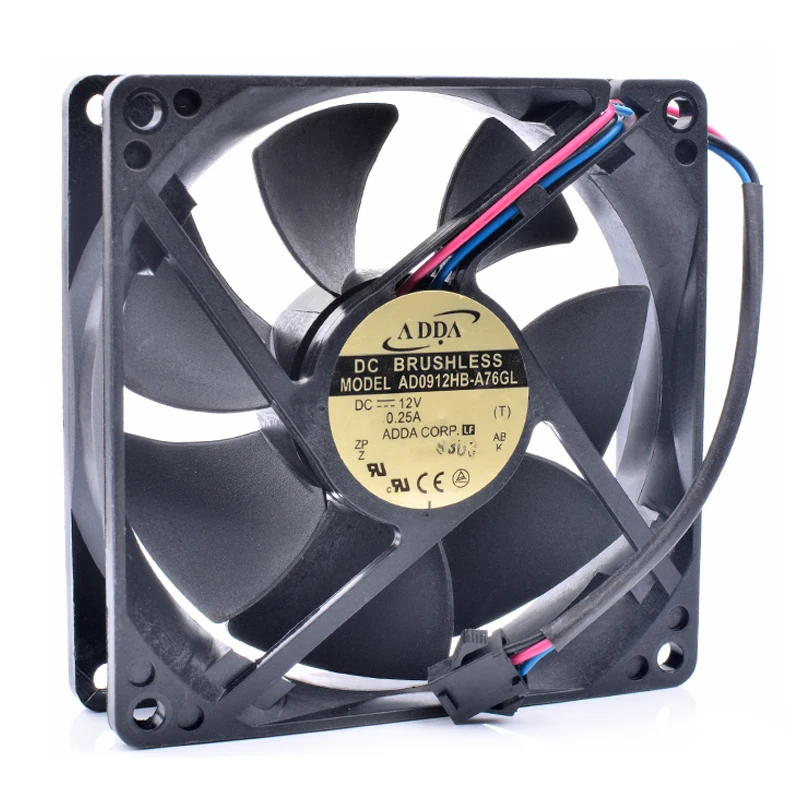 

Original AD0912HB-A76GL 9cm 9025 12V0.25A ARK-6000 central control unit cooling fan