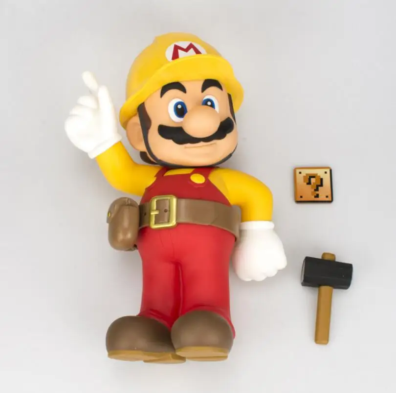 Японский 30 см Super Mario Brothers Maker 30th anniversary Bros сантехники современный дизайн, ПВХ фигурка Коллекционная модель игрушки