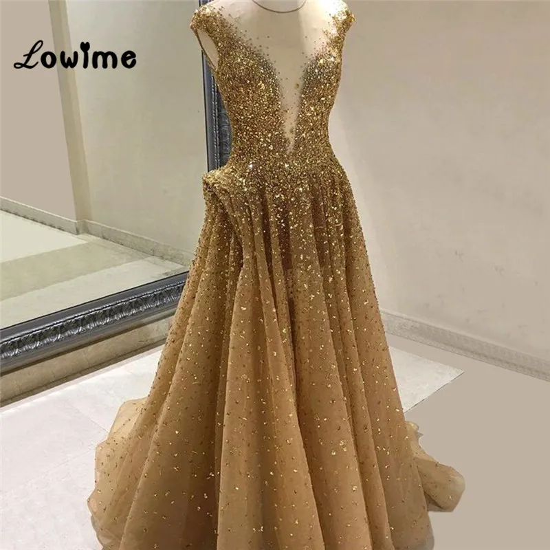 Robe De Soiree золотые бисерные Вечерние платья на заказ вечернее платье 2018 Кафтан Дубай платье Выпускное Платье Abiye