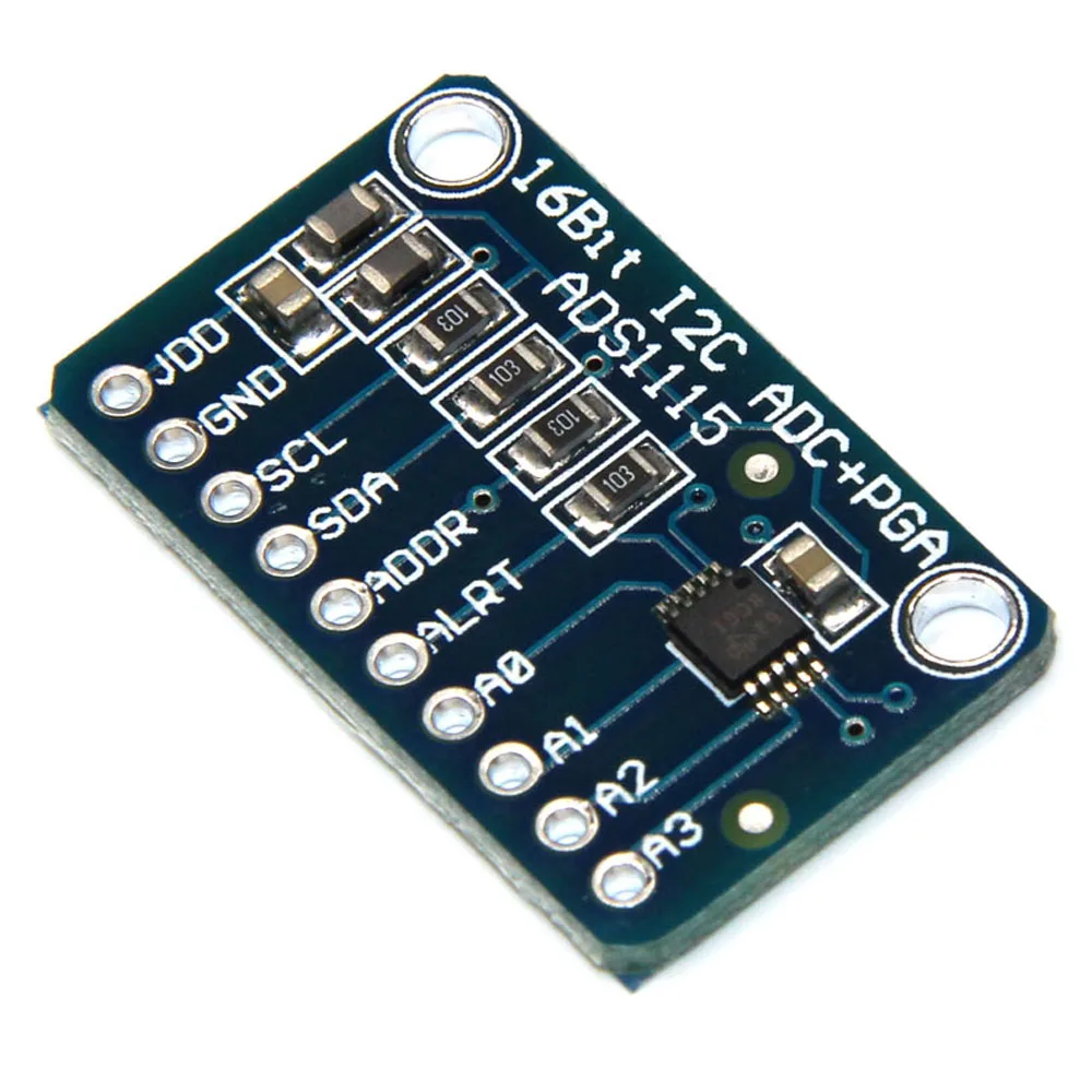 10 шт. Новый 16 бит I2C ADS1115 модуль ADC 4 канала с усилителем Pro для Arduino RPi|Запасные части|