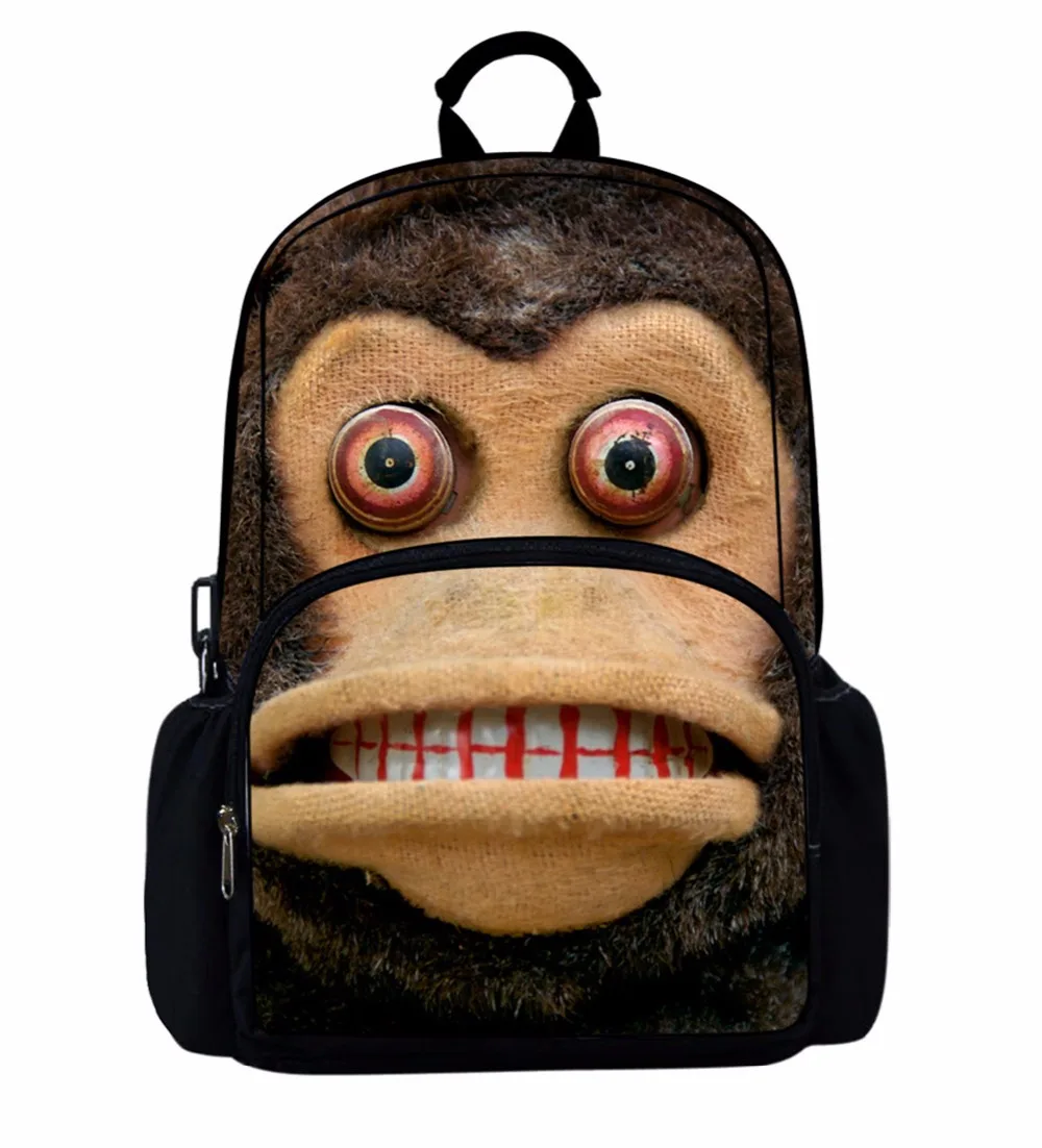 

Noisydesigns 2018 Newest Happy Satchels Cartoon monk Cute School Bags for Childrens Backpacks for Teen Girls Book Sac Mochila