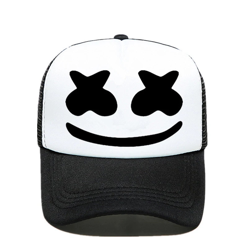 

Men Women Marshmello Trucker Caps Dj Marshmello Dotcom Remix DJ Fans Cap Remix DJ Joytime Remix Music Fans Mesh Caps Hat