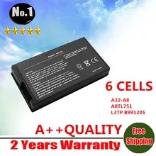 Venta al por mayor nueva batería del ordenador portátil para ASUS A8 A8000 F8 Z99 N80 N81 X80 X81 serie A32-A8 6 celdas envío gratis