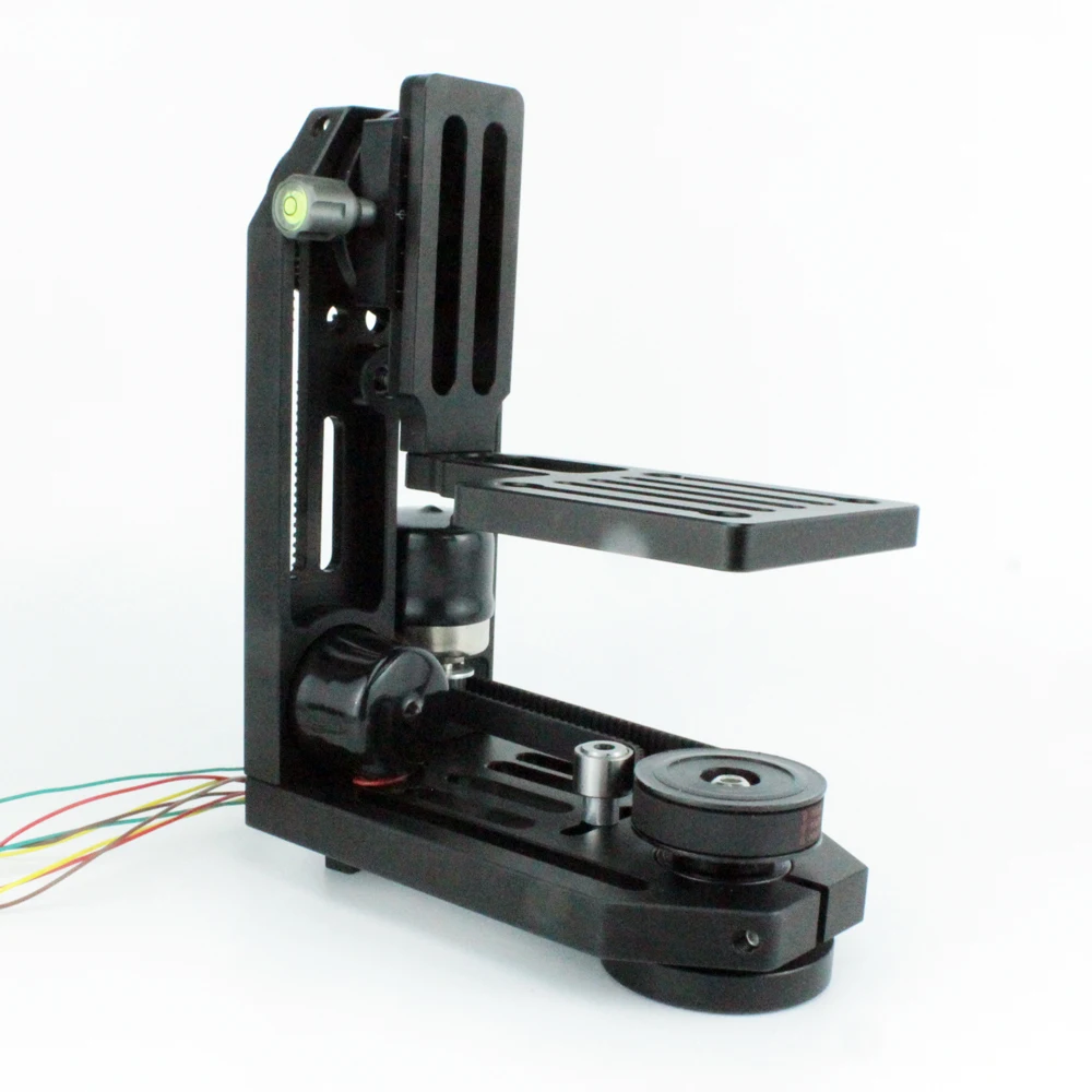 

PT-0ST ultra quiet and motorized pan tilt camera head with 2 stepper motors without controller for stop motion