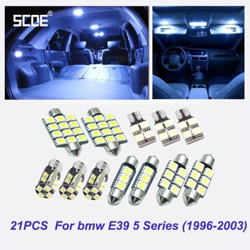 

SCOE 21 pcs x LED Interior Package Dome Light Reading Light Kit For BMW E39 5 Series 525i 528i 530i 540i M5 Sedan(1996-2003)