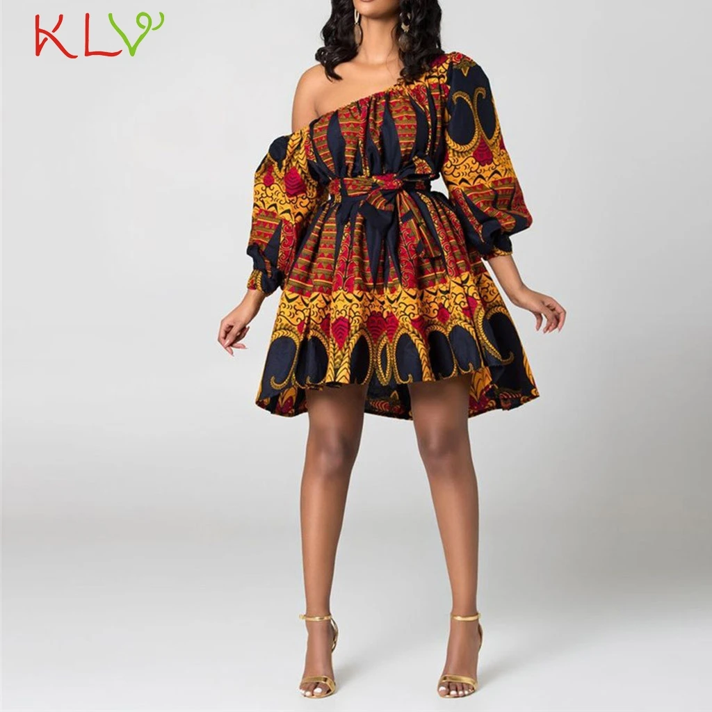 

Dress Women Elegant Sexy One Shoulder Boho Summer Dress Casual Beach Party Night Dress 2019 Plus Size Vestidos Robe Femme 19May