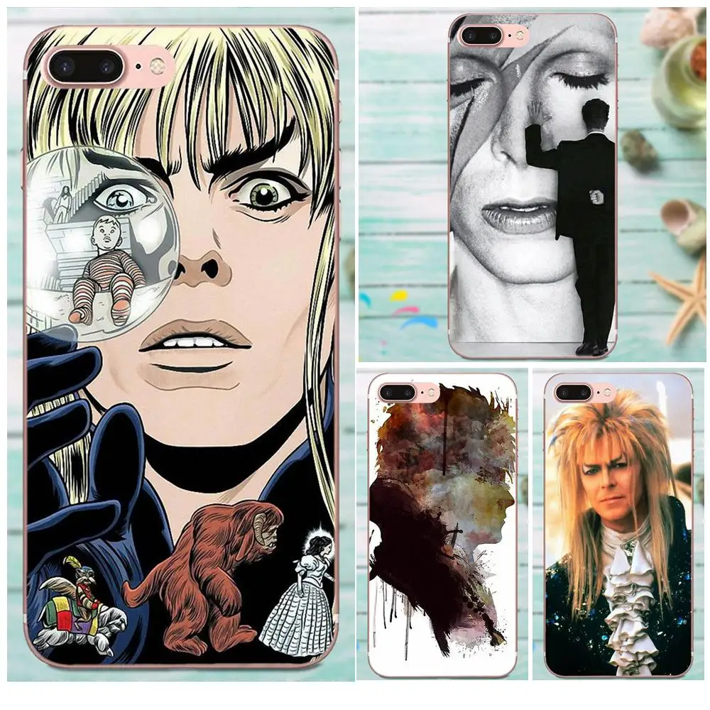 David Bowie Labyrinth TPU Coque For Samsung Galaxy Note 5 8 9 S3 S4 S5 S6 S7 S8 S9 S10 mini Edge Plus Lite | Мобильные телефоны и