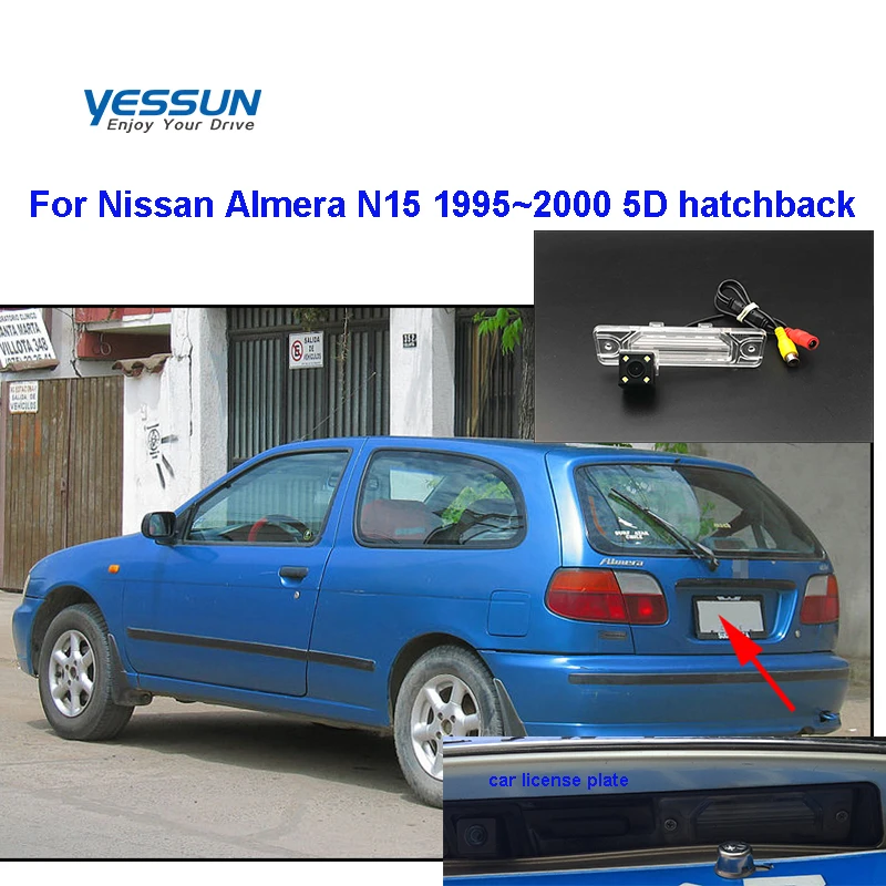 Yessun HD CCD ночного видения автомобиля заднего вида резервная камера водонепроницаемая для Nissan Almera N15 1995~ 2000 5D хэтчбек