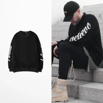 

17ss High Street Punk Rock Mens Hoodies And Sweatshirts Letter Print Dark Souls Locomotive Harajuku Hoodie Man Women Asia Size