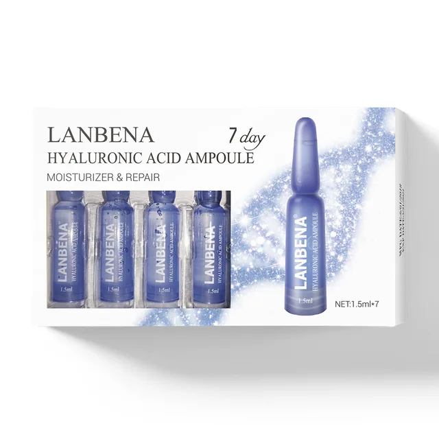 7pcs Ampoules Essence Hyaluronic Acid Vitamin C Serum Skin Firming