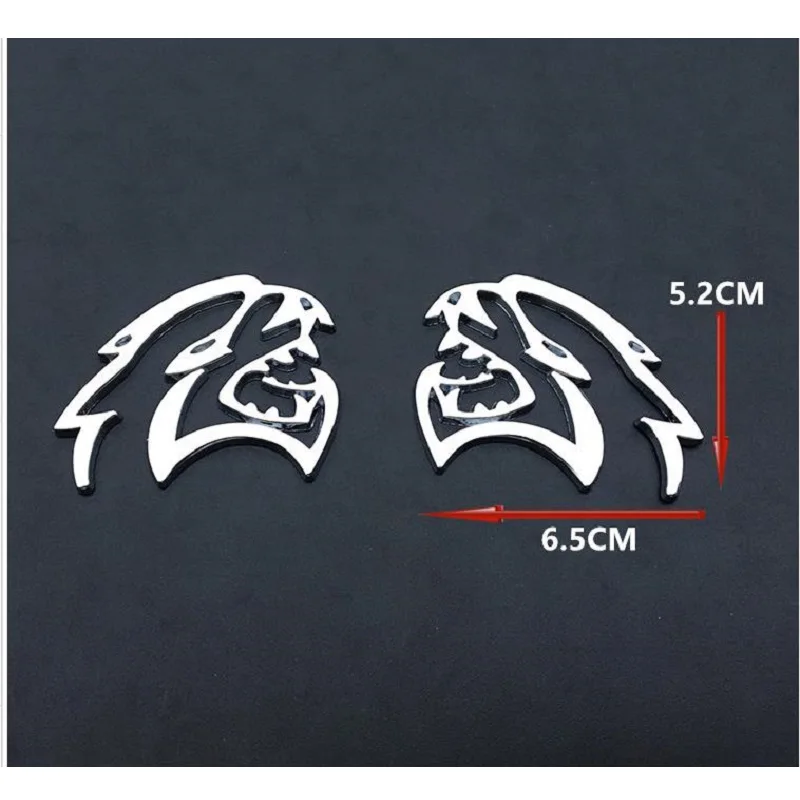 For Dodge Ram Challenger HELLCAT Emblem car Fender metal body Sticker Decal  car accessories can block car scratches