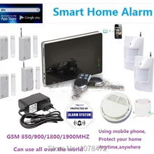 IOS и Andorid App контролируемых Беспроводной смарт GSM сигнализация Системы с ручным, SMS в английский/русский/испанский/Пособия по немецкому языку/французский для варианта