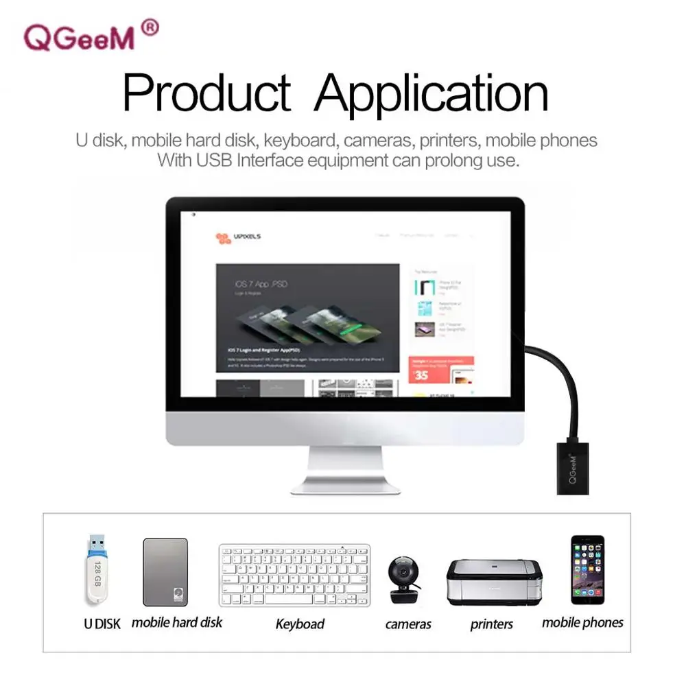 QGeeM USB Удлинительный кабель, шнур, Супер Скоростной USB 3,0, кабель для мужчин и женщин, 1 м, 2 м, 3 м, кабель для синхронизации данных, USB 2,0, удлинитель, удлинитель, USB