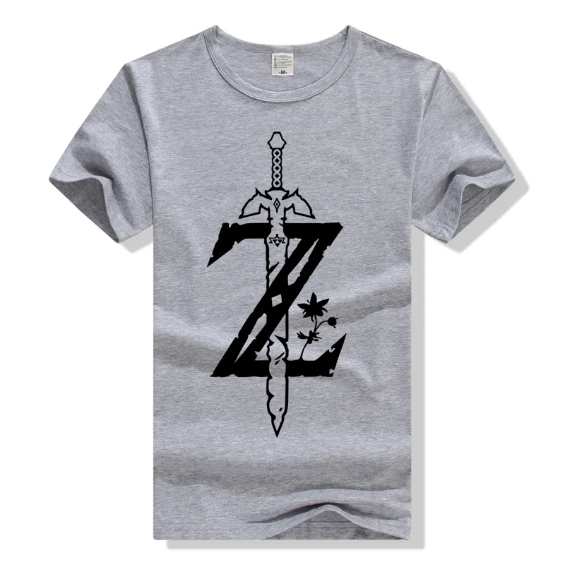 Zelda Logo T Shirt The Ledgend of Zelda Tshirt Men Clothing