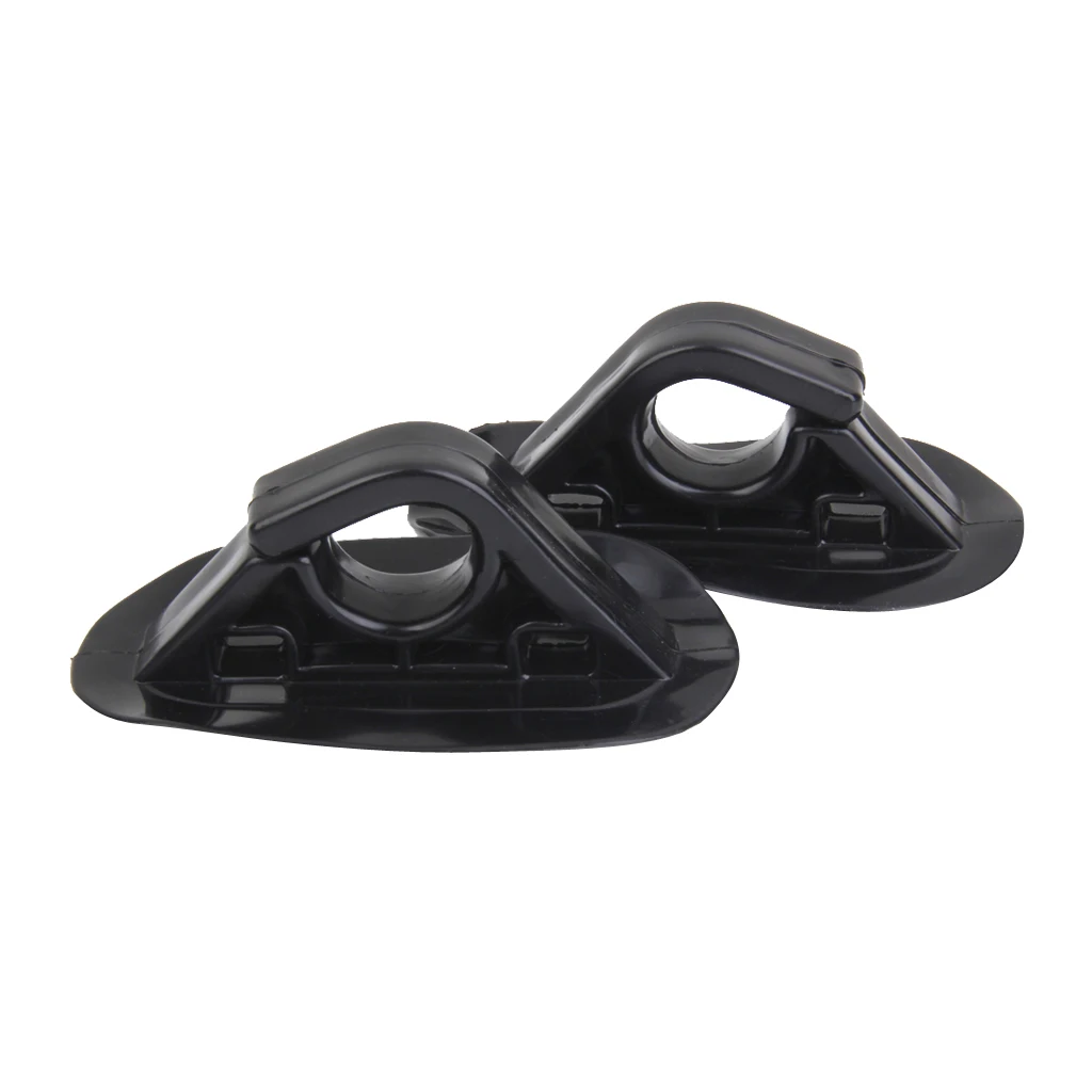 2Pcs PVC Oar Paddle Holder Hook Buckles For Boat Kayak Dinghy Accessories Black 2Pcs PVC Oar Paddle Holder Hook Buckles For Boat Kayak Dinghy Accessories Black