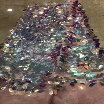 

Nigerian lace fabrics for wedding 2018 with sequins french lace fabric african tulle lace embroidered lace trim BH72-68