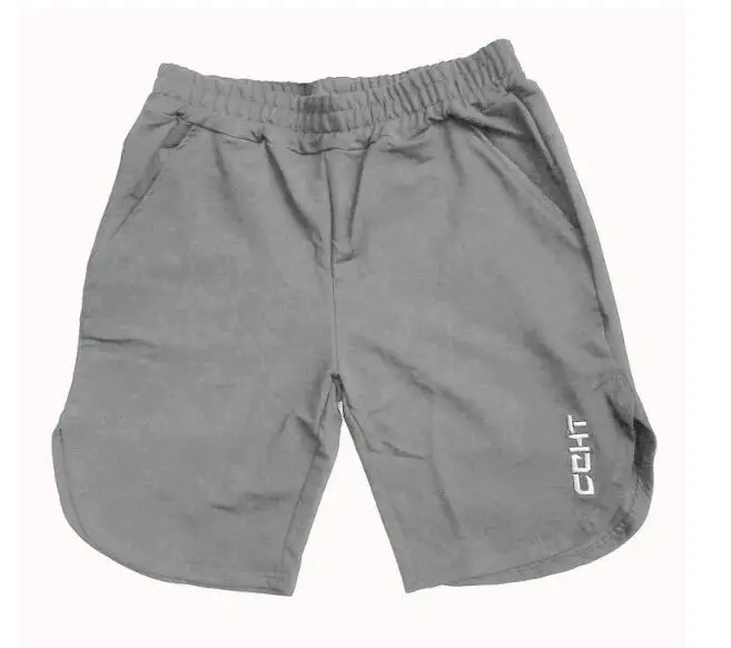 light grey Новинка, летние мужские спортивные шорты, брюки, хлопковые спортивные штаны для бодибилдинга, фитнеса, шорты для бега, повседневные мужские шорты - Цвет: light grey
