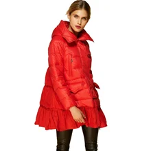 Зимний женский пуховик с капюшоном, Модный женский пуховик, большой размер, женский пуховик для зимы, пуховик для женщин AF1258